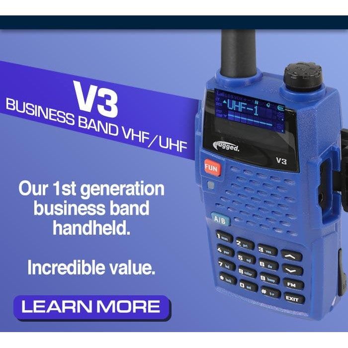 Load image into Gallery viewer, Rugged Radios Rugged V3 Business Band Handheld Radio - Analog Only V3
