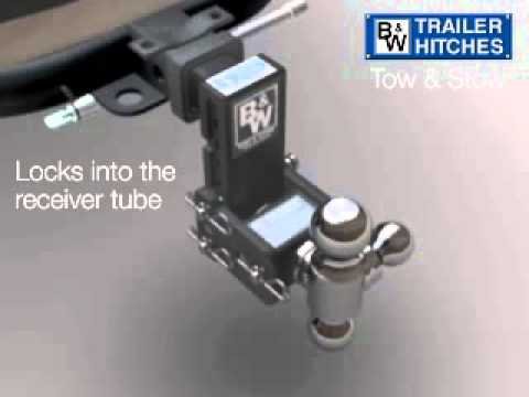 Load image into Gallery viewer, Tow &amp; Stow Double-Ball Ball Mount, 3" Drop, 1-7/8" &amp; 2" Hitch Balls, fits 2" Receiver
