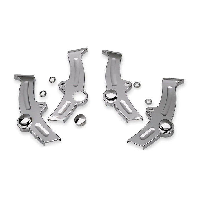 Harley FLSTS Heritage Springer 2000-2003 Boomerang Frame Covers Chrome Kuryakyn