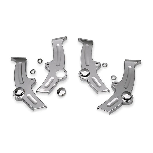 Harley FLSTS Heritage Springer 2000-2003 Boomerang Frame Covers Chrome Kuryakyn