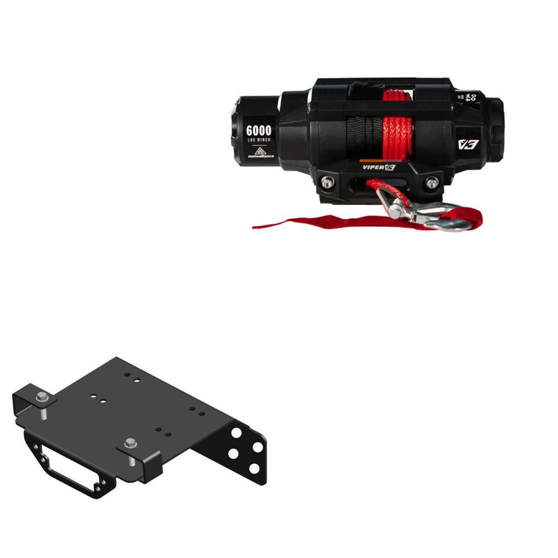 Load image into Gallery viewer, Viper 6000lbs V3 Winch Red Rope With Mount For Honda Talon 1000X 2019-2020
