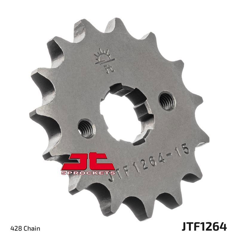 Load image into Gallery viewer, JT Sprockets Front Steel Sprocket 15 Tooth 15T 428 Chain JTF1264.15
