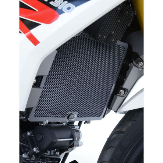 R&G Racing Black Aluminum Radiator Guard RAD0218BK