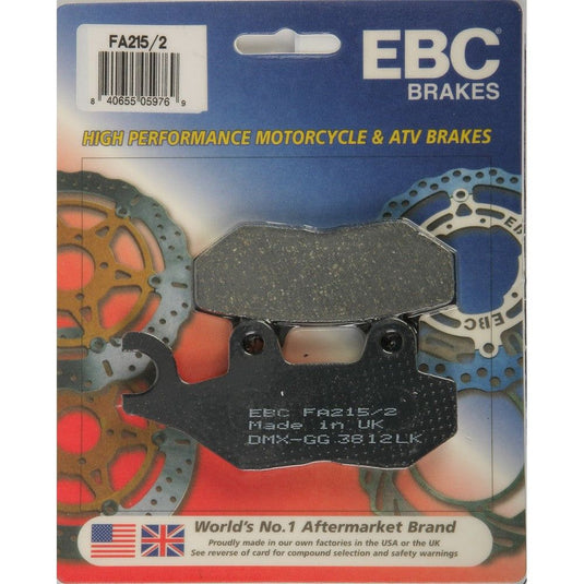 EBC 1 Pair FA Series Organic Replacement Brake Pads MPN FA215/2