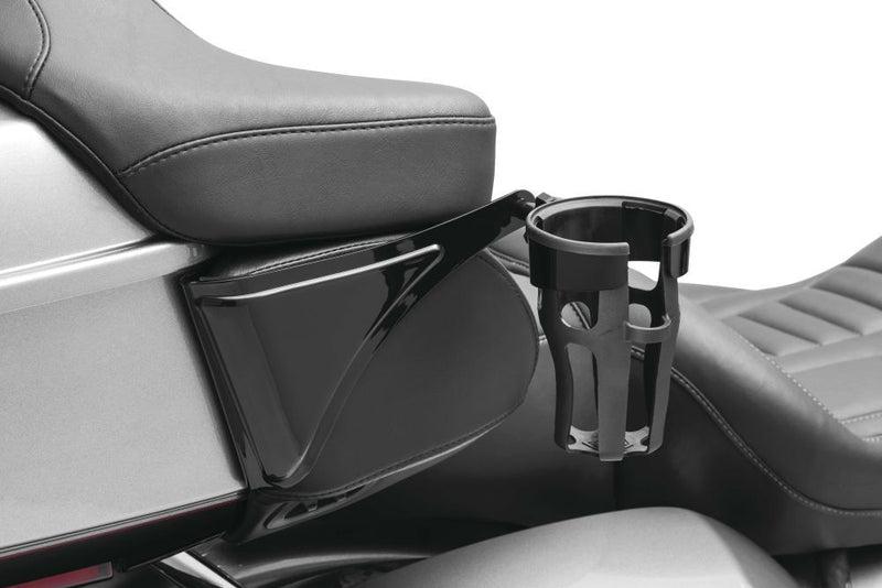 Load image into Gallery viewer, Kuryakyn Black Passenger Reflex Drink Holder 6487
