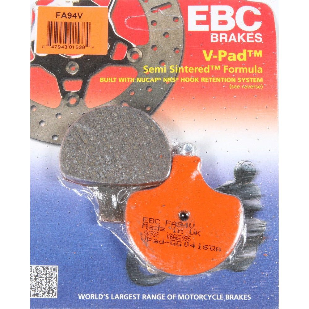 EBC 1 Pair V-Pad Semi-Sintered Touring Brake Pads MPN FA94V