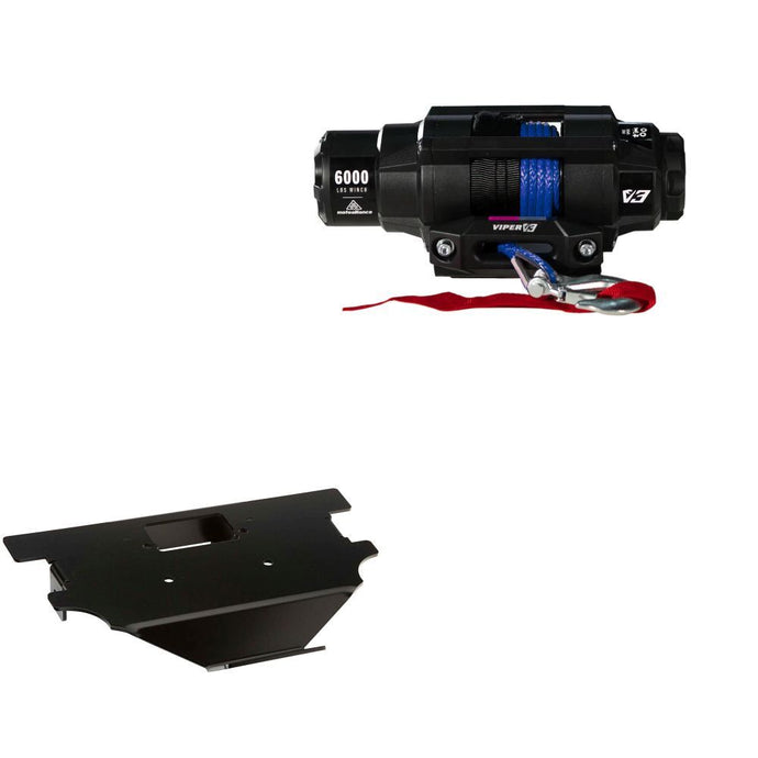 Viper 6000lbs V3 Winch Blue Rope With Mount For Honda Big Red 700 2009-2013