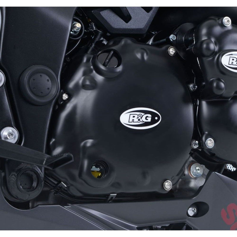 Load image into Gallery viewer, R&amp;G Racing Black 3 Piece Engine Case Cover Kit For 2017-2021 Suzuki GSXS750

