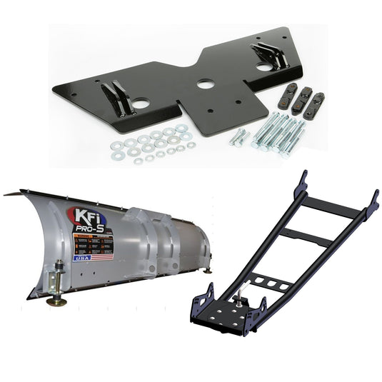 KFI UTV Mid-Mount Snow Plow Kit For Polaris RZR S 800 2009-2014