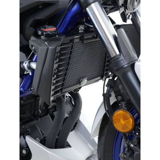 R&G Racing Black Aluminum Radiator Guard For 2016-2024 Yamaha MT-03
