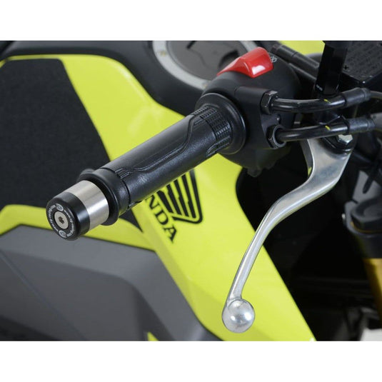 R&G Racing Black Bar End Sliders For 2022-2024 Honda Dax 125