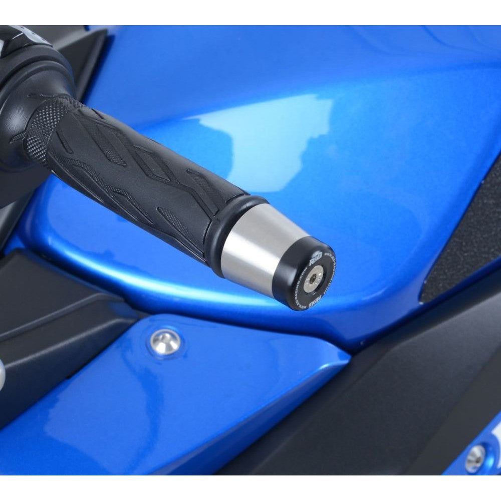 R&G Racing Black Bar End Sliders For 2018-2020 Suzuki GSX250R BE0114BK