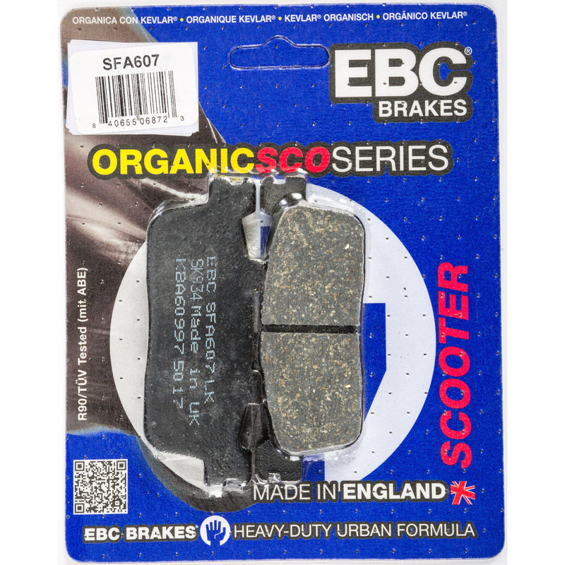 Load image into Gallery viewer, EBC 1 Pair Premium SFA Organic OE Replacement Brake Pads MPN SFA607
