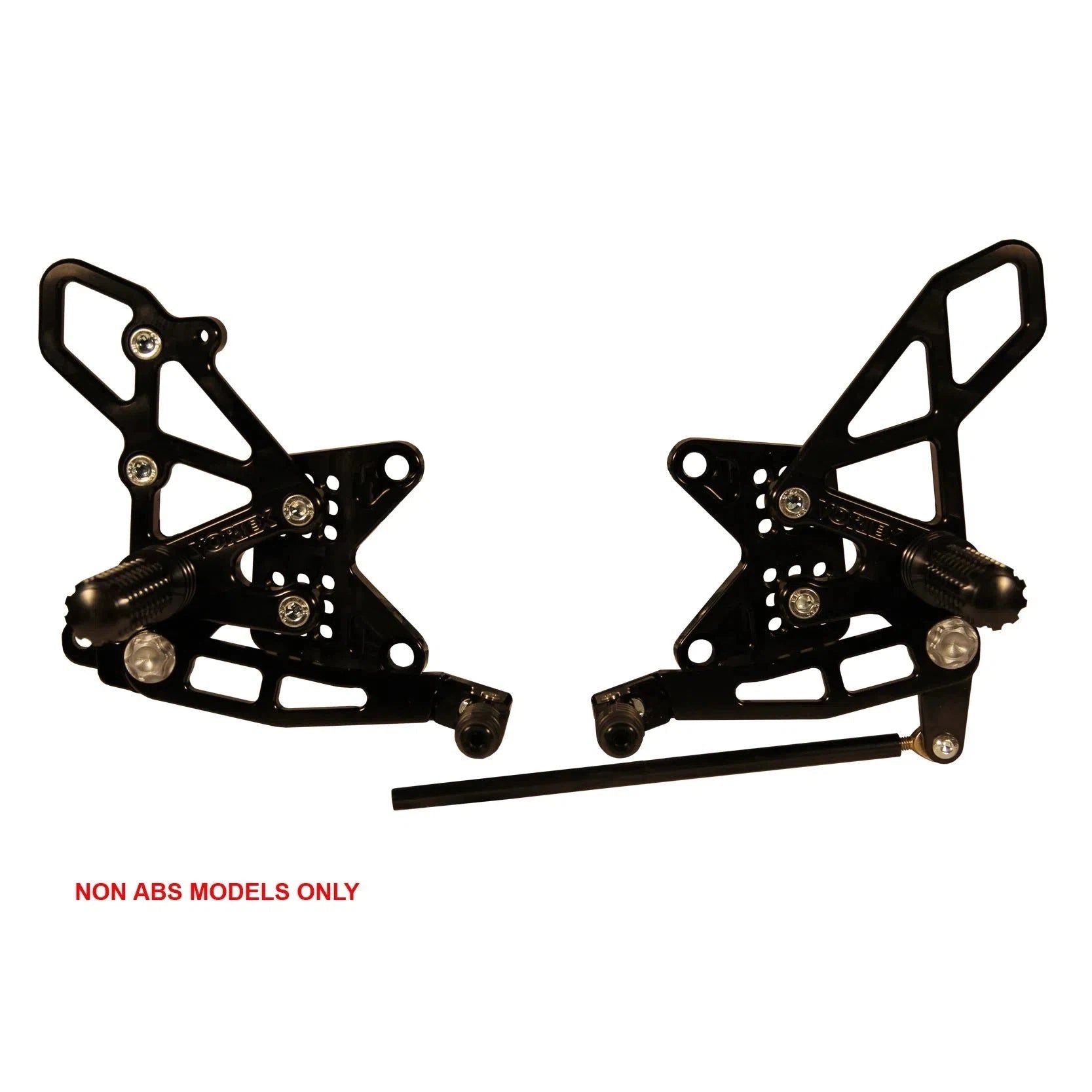 Vortex Racing Adjustable Rear Set Black - RS411K