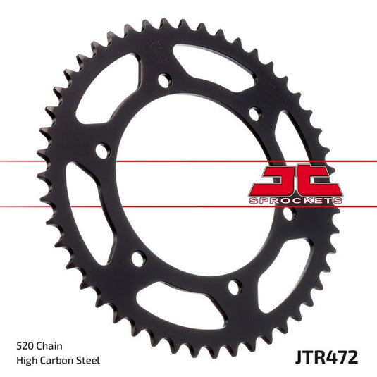 JT Sprockets Rear Steel Sprocket 40 Tooth 40T 520 Chain For Kawasaki KR250 B2 (KR1) 1989 JTR472.40