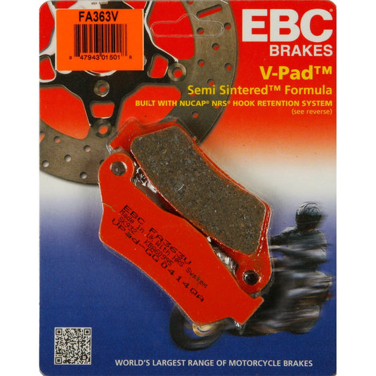 EBC 1 Pair V-Pad Semi-Sintered Touring Brake Pads MPN FA363V