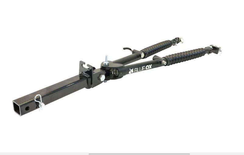 Load image into Gallery viewer, Blue Ox Alpha (8,500 lb) Tow Bar, Custom Towed Vehicle Light Harness &amp; Baseplate Combo fits Select Jeep Gladiator (Includes Mojave)
