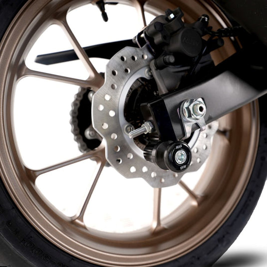 R&G Racing Black Cotton Reels Offset For 2018-2024 Honda CB125R