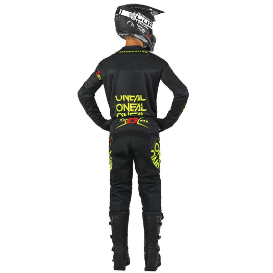 Motocross Jersey 242 O'Neal Element Static Black / Neon Motocross Jersey
