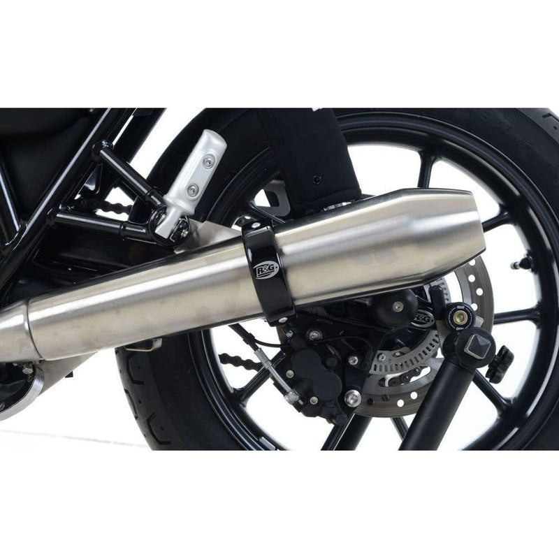 Load image into Gallery viewer, R&amp;G Racing Black Exhaust Protector For 2024-2024 BMW R 12 nineT
