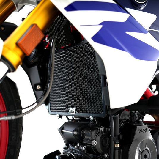 R&G Racing Blue Aluminum Radiator Guard RAD0218TRBLUE