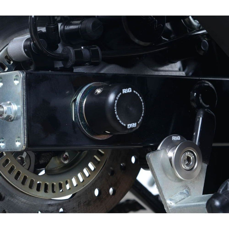Load image into Gallery viewer, R&amp;G Racing Black Swingarm Protectors For 2017-2024 Suzuki GSX-R125
