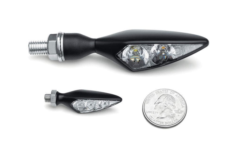 Load image into Gallery viewer, Kuryakyn Micro Rhombus Marker Lights Rhombus S Satin Black
