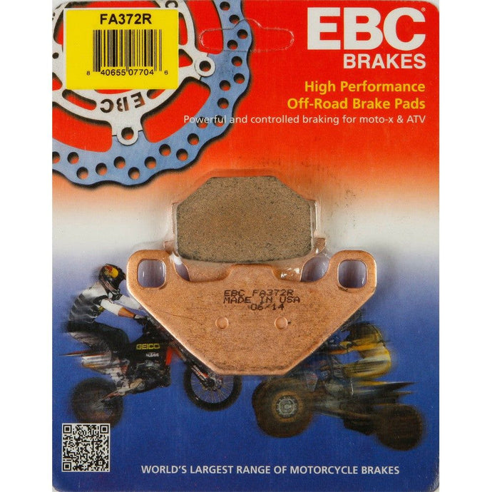 EBC 1 Pair Sintered R Series Heavy-Duty Brake Pads MPN FA372R
