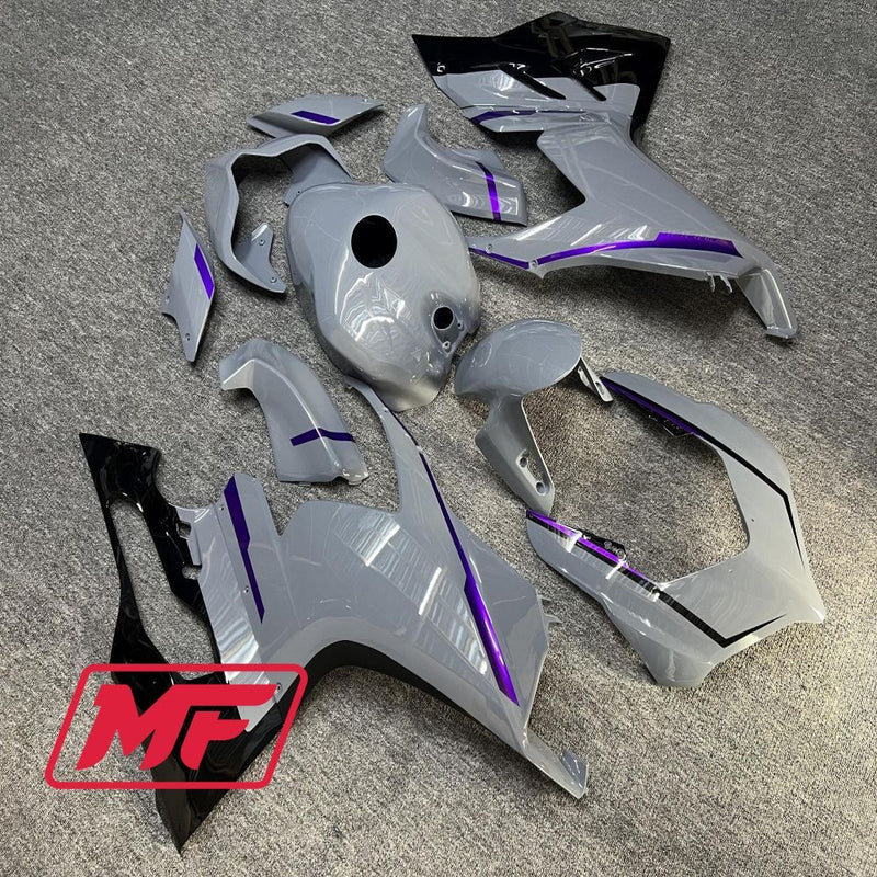 Load image into Gallery viewer, Monster Fairings Full Kit Ducati PANIGALE V2 20-22 Purple Grey and Black + Windshield + Gas Tank Cover
