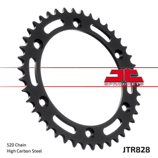 JT Sprockets Rear Steel Sprocket 42 Tooth 42T 520 Chain For Suzuki DR650SE RSE-L,M,N,P,R,S 1990-1995 JTR828.42