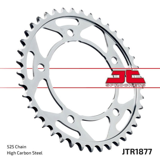 JT Sprockets Rear Steel Sprocket 41 Tooth 41T 525 Chain JTR1877.41