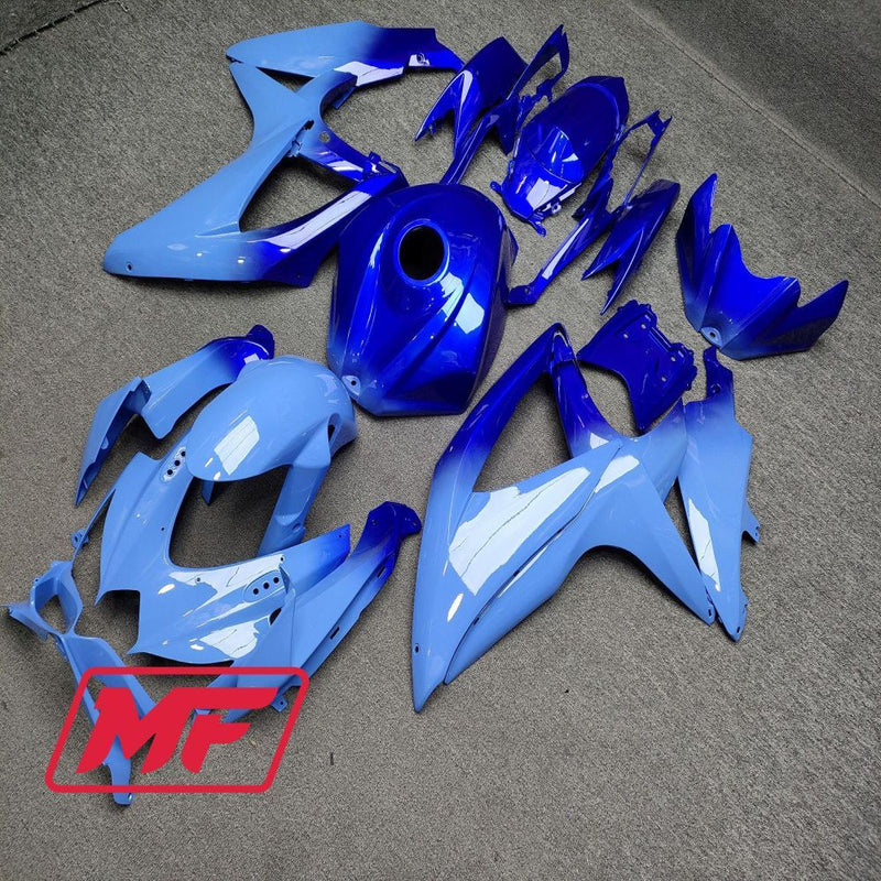 Load image into Gallery viewer, Monster Fairings Full Kit Suzuki GSXR600-750 08-10 Gloss Blue Gradient + Windshield + Gas Tank Cover
