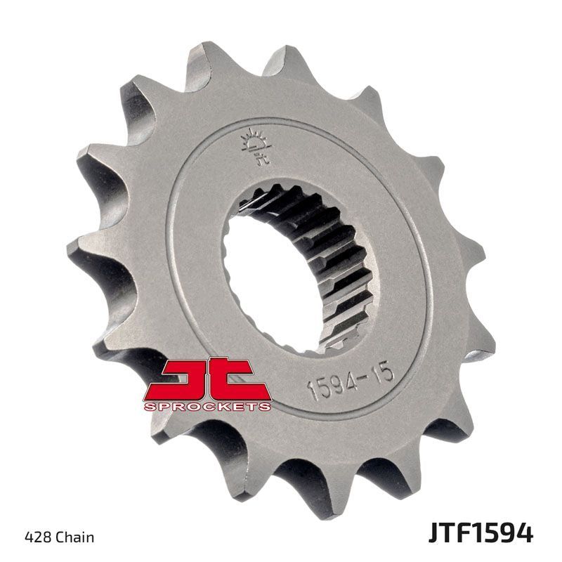 JT Sprockets Front Steel Countershaft Sprocket 15 Tooth 15T 428 Chain