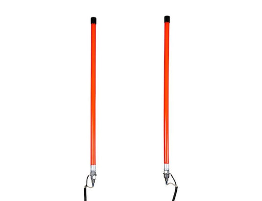 28 Inch Fluorescent Orange Illuminated LED Plow Guides