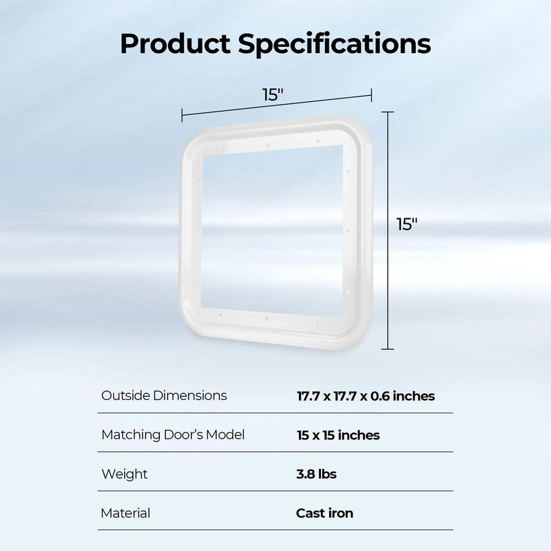 Load image into Gallery viewer, FOGATTI RV Water Heater Door Trim Ring. Only for FOGATTI 15 x 15-inch Water Heater Door
