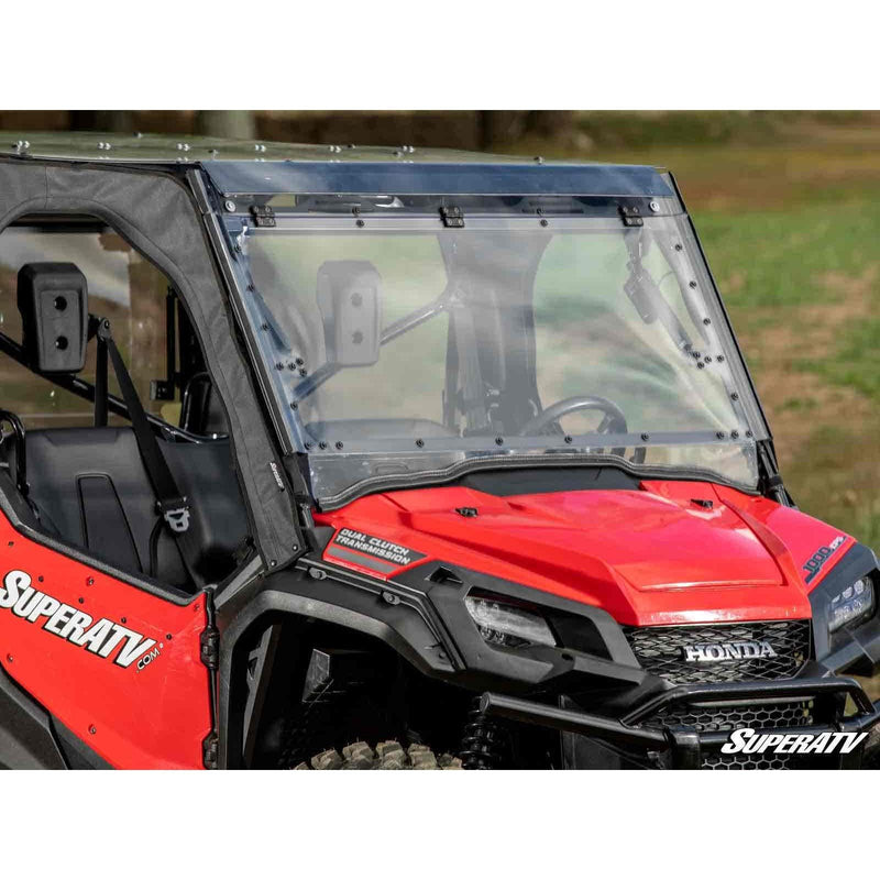 Load image into Gallery viewer, SuperATV Honda Pioneer 1000 MaxDrive Power Flip Windshield PFWS-H-PIO1K-70
