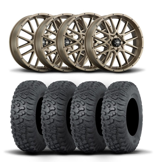 ITP Hurricane 15" Bronze Wheels And Terra Hook Tires [32x10-15]
