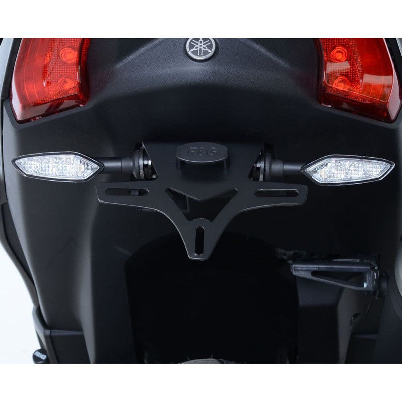 Load image into Gallery viewer, R&amp;G Racing Black Tail Tidy License Plate Holder For 2017-2018 Yamaha TMAX 530
