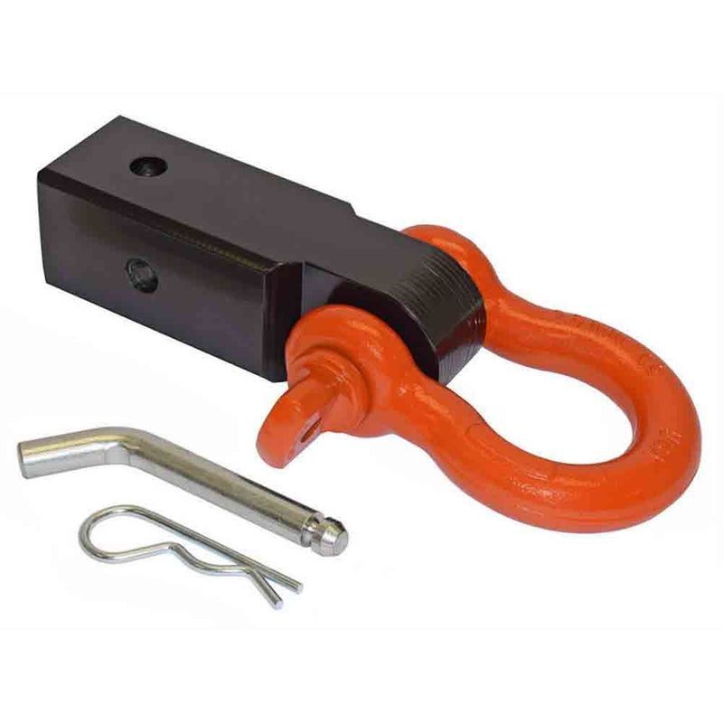 Load image into Gallery viewer, Rigid Hitch (TSM-2525-D) Shackle Mount for 2-1/2 Inch Receivers - 20,000 Working Load Limit - Made in USA
