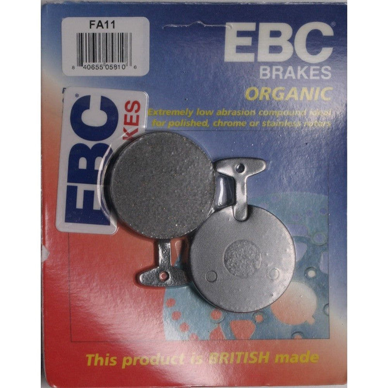 Load image into Gallery viewer, EBC 1 Pair FA-SFA-TT-X Premium Organic Replacement Brake Pads MPN FA11

