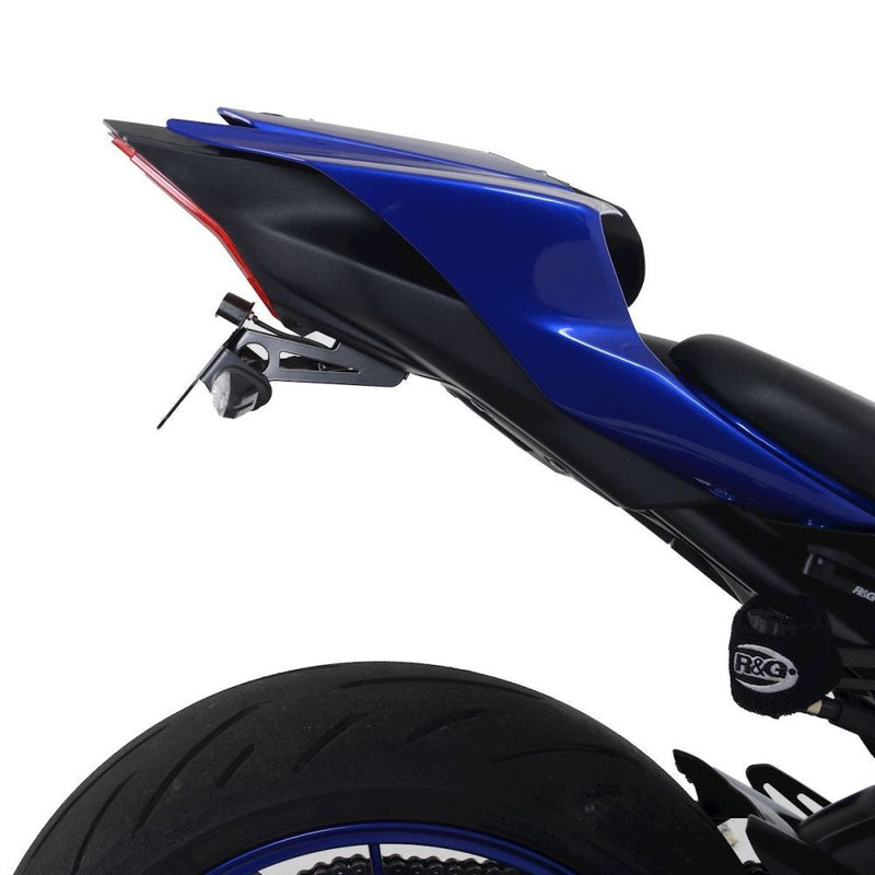 Load image into Gallery viewer, R&amp;G Racing Black Tail Tidy License Plate Holder For 2022-2024 Yamaha YZF R7
