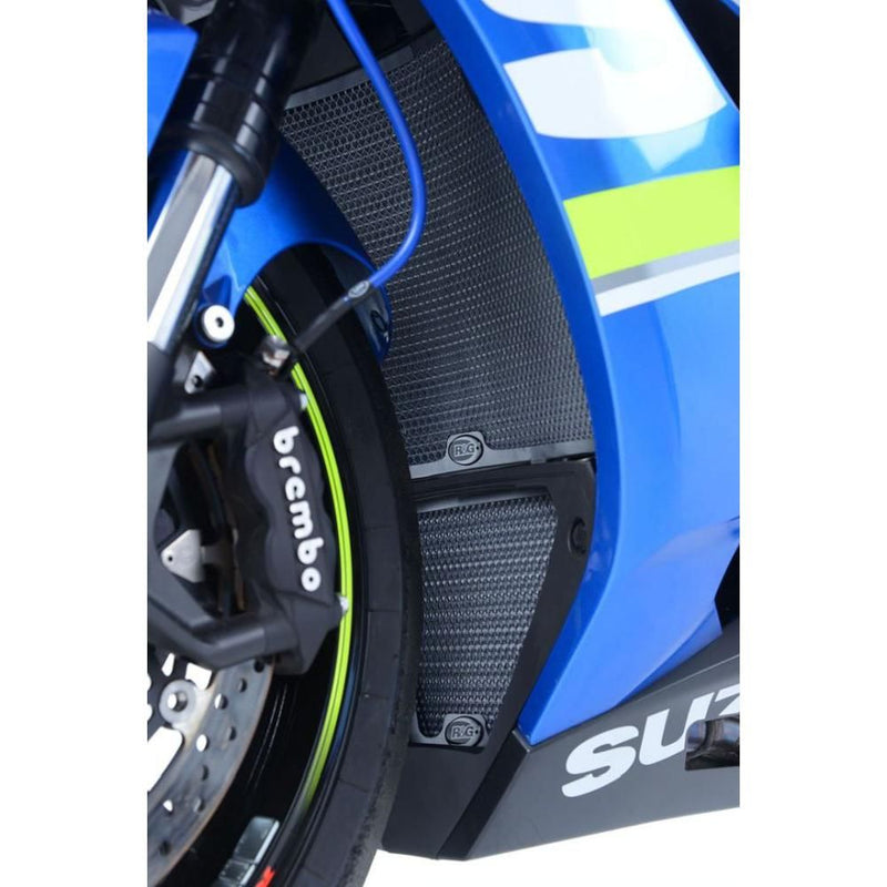 Load image into Gallery viewer, R&amp;G Racing Black Oil Cooler Guard OCG0030BK
