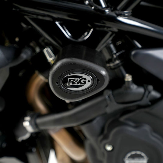 R&G Racing Black Aero Style Crash Protection Bobbins For 2020-2024 MV Agusta Brutale 1000RR