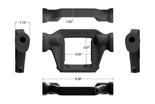 Rock Tamers Center Hub for 3 Inch Receiver Hitches