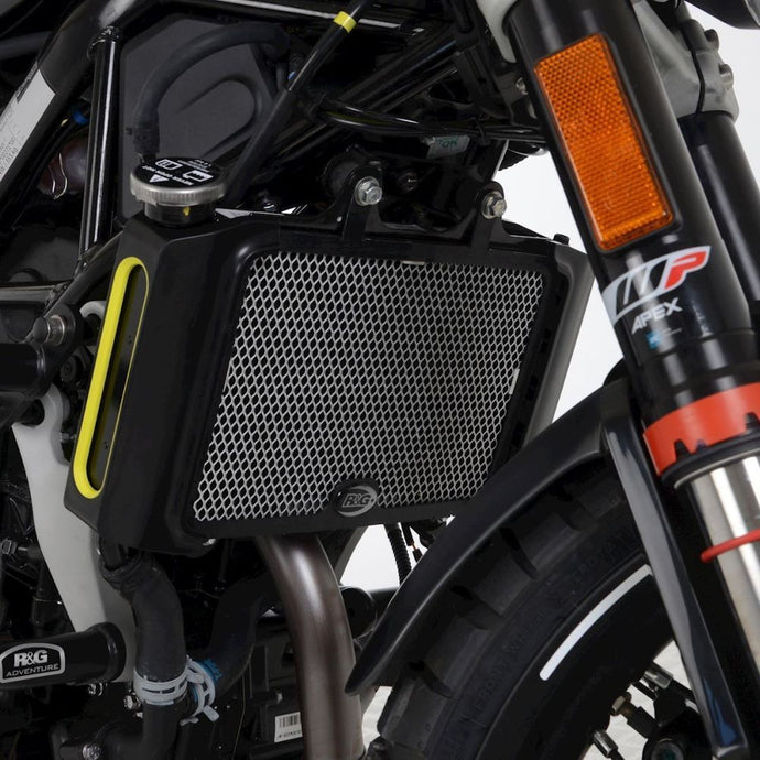 R&G Racing Titanium Aluminum Radiator Guard For 2021-2023 Husqvarna 125 Svartpilen