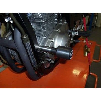 Load image into Gallery viewer, R&amp;G Racing Black Classic Style Crash Protectors For 1989-2000 Suzuki GS500E

