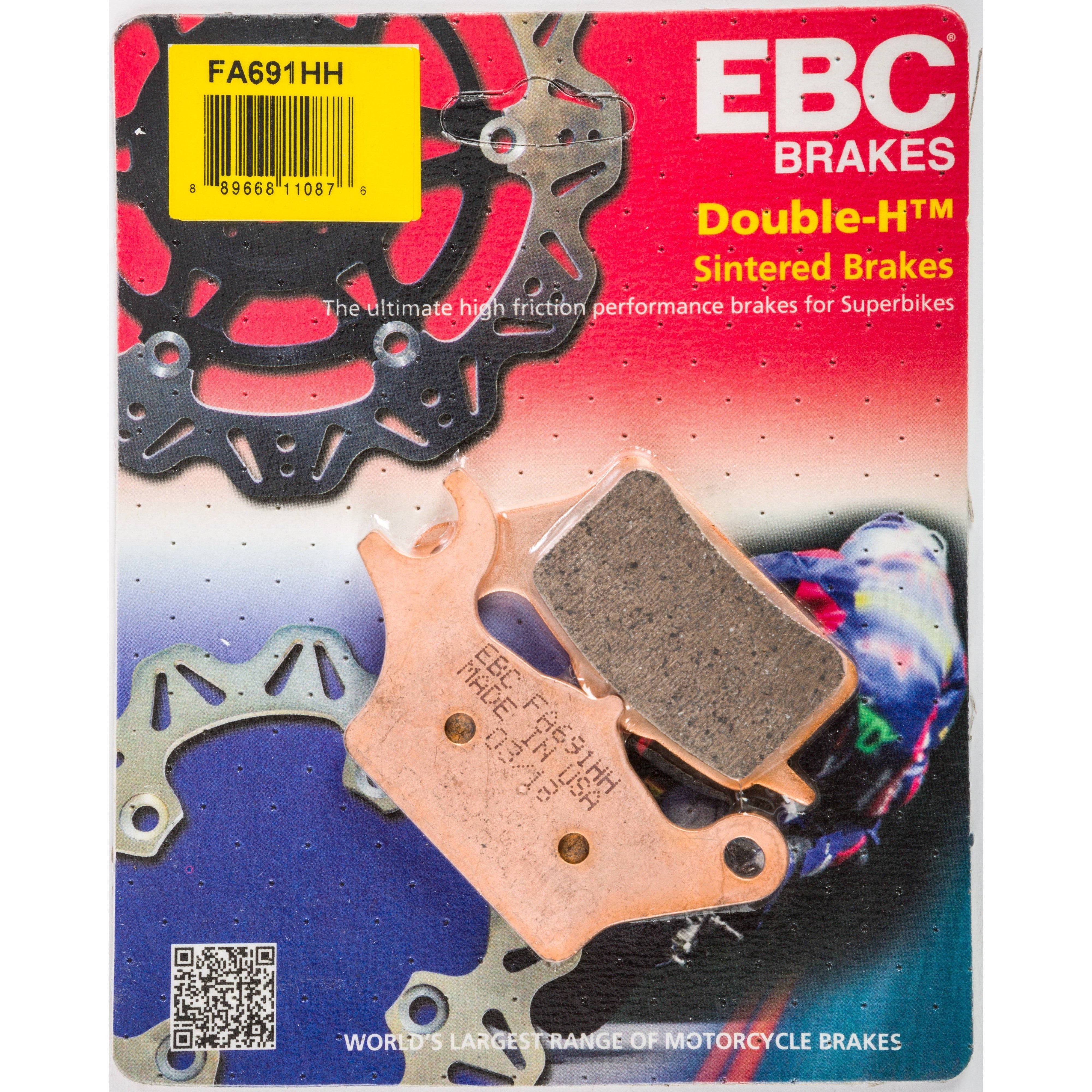 EBC 1 Pair Sintered HH Race Formula Brake Pads MPN FA691HH