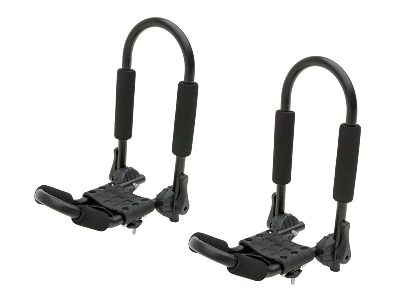 Load image into Gallery viewer, Curt Adjustable Aluminum Roof Rack Kayak Holders
