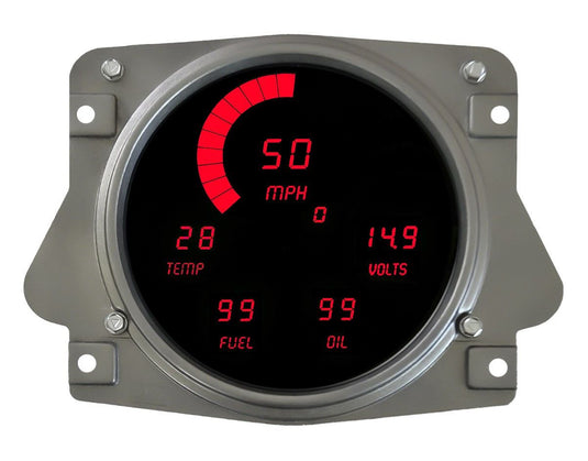 Intellitronix Red OEM Replacement Digital LED Gauge Panel For Ford Bronco 1966-1977