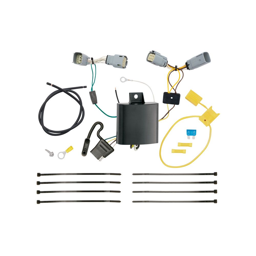 T-One T-Connector Harness, 4-Way Flat, w/Circuit Protected Module fits 2015-2023 Chrysler 300